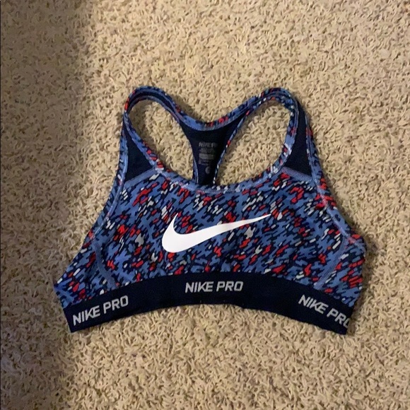 Nike Other - Red white and blue girls nike sports bra.